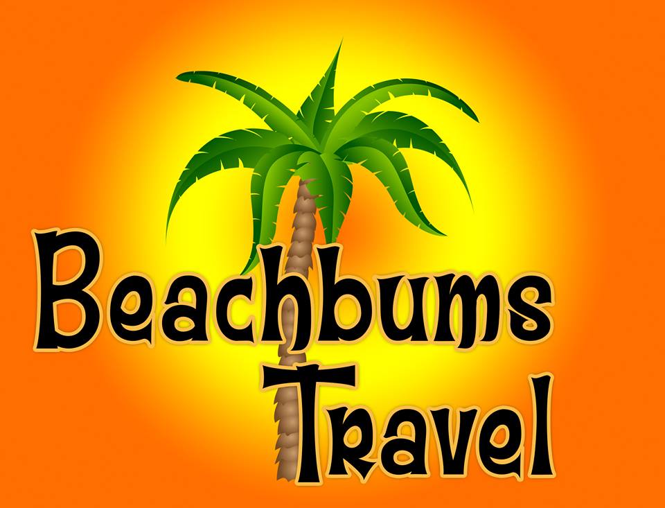Beach bums travel logo